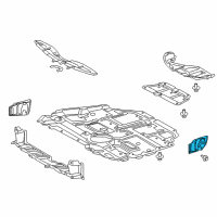 OEM Toyota Prius Plug-In Side Cover Diagram - 51444-12050