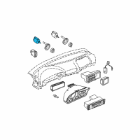 OEM BMW 750iL Headlight Switch Diagram - 61-31-8-363-683