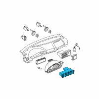 OEM 1997 BMW 540i Automatic Air Conditioning Control Diagram - 64-11-8-375-453