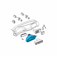 OEM 1998 BMW 528i Instrument Cluster Diagram - 62-11-9-155-822