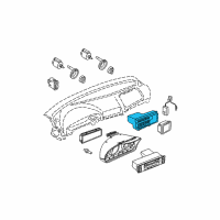 OEM 2003 BMW 525i Automatic Air Conditioning Control Diagram - 64-11-6-927-896