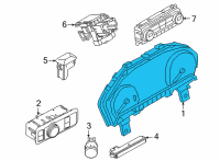 OEM 2022 Ford Bronco Sport INSTRUMENT CLUSTER Diagram - M1PZ-10849-A