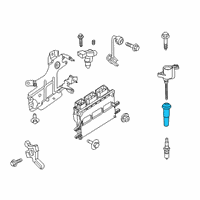 OEM Ford Transit Connect Boot Diagram - 9L8Z-12A402-A