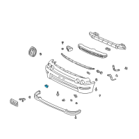 OEM Acura Integra Cap, License Plate (Championship White) Diagram - 90672-SB2-670B3