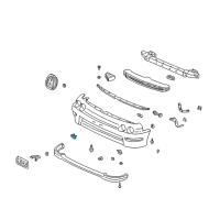 OEM 1999 Honda Civic Cap, License Plate *NH592P* (STARLIGHT BLACK PEARL) Diagram - 90672-SB2-670B5