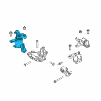 OEM 2014 Ford Fiesta Mount Diagram - 8V5Z-6038-D