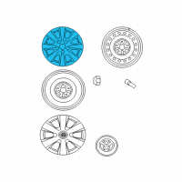 OEM Toyota Camry Wheel, Alloy Diagram - 42611-06361