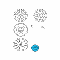 OEM 2010 Toyota Camry Ornament Diagram - 42603-44070