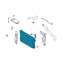 OEM 2005 Kia Sportage Radiator Assembly Diagram - 253102E100