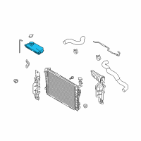 OEM Hyundai Radiator Reservoir Assembly Diagram - 25431-2E000