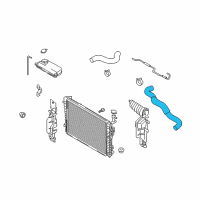 OEM 2008 Hyundai Tucson Hose-Radiator Lower Diagram - 25412-2E100