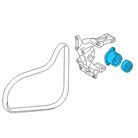 OEM Hyundai Santa Fe Tensioner Assembly Diagram - 25281-2GGB3