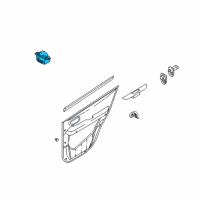OEM 2001 Hyundai Santa Fe Power Window Sub-Switch Assembly Diagram - 93580-26000