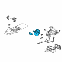 OEM 2001 Honda S2000 Cup Holder (Graphite Black) Diagram - 77230-S2A-013ZA