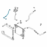 OEM Kia Hose-Radiator To Reserve Diagram - 25451D9000