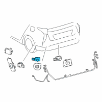 OEM 2018 Toyota Prius Prime Park Sensor Diagram - 89341-48040-D1