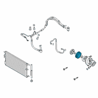 OEM Hyundai Tucson PULLEY Assembly-A/CON Compressor Diagram - 97643-D3700