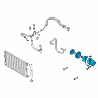 OEM Hyundai Tucson Compressor Assembly Diagram - 97701-D3750