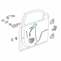 OEM 2015 Chevrolet Tahoe Lock Cable Diagram - 84083377