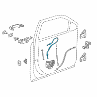 OEM 2017 Cadillac Escalade ESV Lock Cable Diagram - 84083377