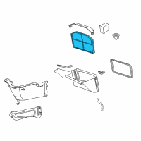 OEM Chevrolet Caprice Cabin Air Filter Diagram - 92184248