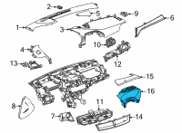 OEM 2021 Cadillac CT4 Cluster Bezel Diagram - 84751385