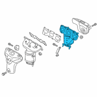 OEM 2020 Kia Telluride Exhaust Manifold Catalytic Assembly Diagram - 285103L280