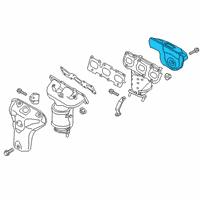 OEM 2016 Kia Sorento Protector-Heat, RH Diagram - 285253C770