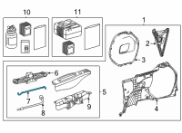 OEM Toyota Corolla Cross Handle Diagram - 09113-08020