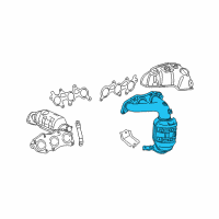 OEM 2013 Lexus RX350 Exhaust Manifold Sub-Assembly, Left Diagram - 17150-0P250