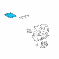 OEM 2009 Pontiac Vibe Filter Diagram - 19184673