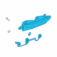 OEM 2017 Cadillac XTS Back Up Lamp Assembly Diagram - 84450410
