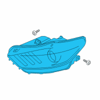 OEM 2021 Ford Mustang Composite Headlamp Diagram - JR3Z-13008-C