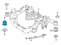 OEM 2022 Toyota Mirai Front Insulator Diagram - 52271-62010
