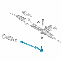 OEM 2009 BMW 335i Drive Steering Gear-Tie Rod Diagram - 32-10-6-793-621