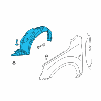 OEM 2016 Kia Cadenza Guard Assembly-Front Wheel Diagram - 868113R500