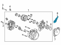 OEM Honda Civic Stay, Acg Harn Diagram - 32742-5BA-A00