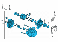 OEM 2019 Honda Civic Alternator (Reman) (Core Id 104211-3960) (Denso) Diagram - 31100-5BA-A51RM