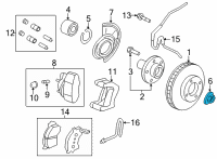 OEM Ford Axle Nut Diagram - -W705967-S440