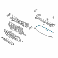 OEM 2016 Kia Forte Hose Assembly-Windshield Washer Diagram - 98650A7000