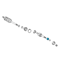 OEM Lexus RX350 Front Drive Shaft Bearing Diagram - 90363-A0015