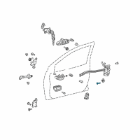 OEM Toyota Prius V Striker Screw Diagram - 90080-14055