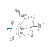 OEM Toyota Prius Door Check Diagram - 68610-47010