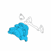 OEM Hyundai Santa Fe Pump Assembly-Coolant Diagram - 25100-39012