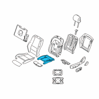 OEM 2019 BMW X3 Foam Part Climatised Seat Diagram - 52-10-6-994-375