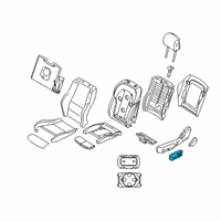 OEM BMW X3 SEAT ADJUSTMENT SWITCH, LEFT Diagram - 61-31-6-826-027