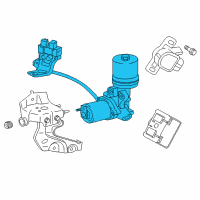 OEM 2016 Lexus ES300h Pump Assy, Brake Booster Diagram - 47070-33020