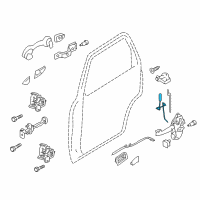 OEM 2009 Ford Escape Lock Rod Diagram - 8L8Z-7826461-A