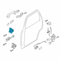 OEM 2010 Ford Escape Upper Hinge Diagram - 7L8Z-7826800-A