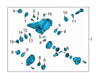 OEM Kia Carrier Assembly-DIFFERE Diagram - 530003B720